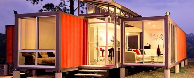 Casa cápsula modular instalada en Argentina
