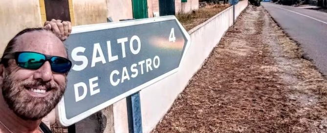 Pueblo abandonado en España Salto de Castro en la provincia de Zamora